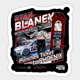 Ryan Blaney Xfinity 500 Race Winner Sticker